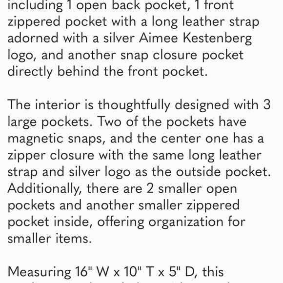 Aimee Kestenberg Crossbody/Satchel excellent condition - supple soft leather - Picture 4 of 16